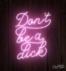 Neon sign: Word to the wise by Victor Edsel Neon Sign