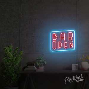 Open Bar LED Neon Sign