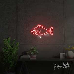 Neon sign: Snapper Fish Neon Sign