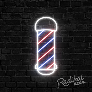 Barbershop Pole Neon Sign