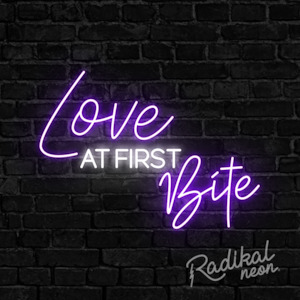 Love at First Bite Neon Sign