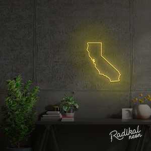 State of California Neon Sign