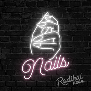 Neon sign: Nails Neon Sign