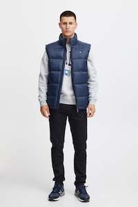 Blend Puffer Vest - Navy