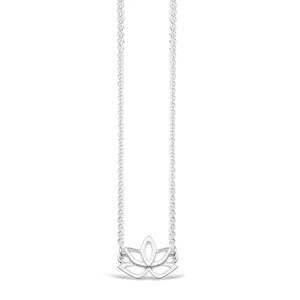 SS Lotus Flower Necklace