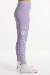 Logo Leggings - Violet with White Logo