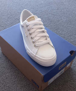 Keds - Jump Kick Perforated Leather - Whitegold