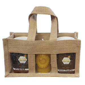 Jute Presentation bag for 3 x 500 gram jars