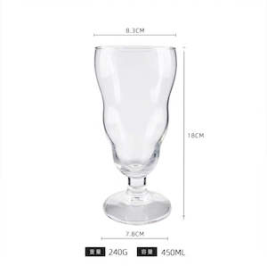 Cocktail Glass 450ml 透明玻璃创意杯(6pcs/6个)