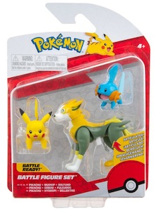 Pokemon: Battle Figure Set - Pikachu, Mudkip, Boltund