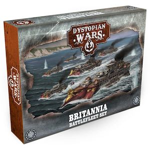 Hobby equipment and supply: Warcradle DWA210001 Dystopian Wars: Britannia Battlefleet Set