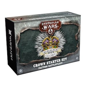 Warcradle DWA210000 Dystopian Wars: Crown Starter Set -  Faction Battlefleet