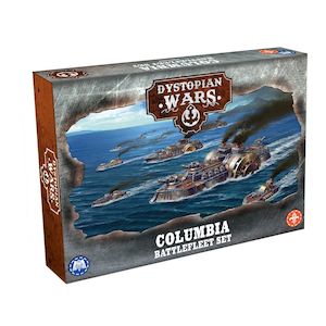 Warcradle DWA120008 Dystopian Wars: Columbia Battlefleet Set