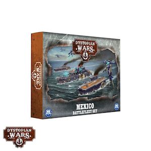 Hobby equipment and supply: Warcradle DWA120006 Dystopian Wars: Mexico Battlefleet Set