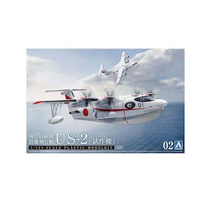 Hobby equipment and supply: Aoshima 5762 1/144 ShinMaywa US-2 Flying Boat (Prototype) - JMSDF Rescue