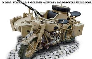 Hobby equipment and supply: Italeri 1/9 7403 Bmw R75 With Sidecar