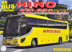 Hobby equipment and supply: Fujimi 011110 1/32 Hino S'elega Super Hi-Decker Bus - Hato Bus