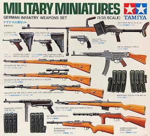 Hobby equipment and supply: Tamiya 35111 Ger.Infantry Weapons