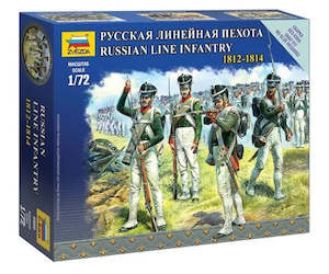 Hobby equipment and supply: Zvezda 6808 1/72 Russian Line Infantry 1812-1814