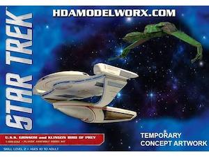 Hobby equipment and supply: Polar Lights 957 1/1000 Star Trek USS Grissom & Kilngon Bird of Prey (2 Pack)