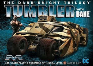 Hobby equipment and supply: Moebius Models 967 1/25 Batman Dark Knight Tumbler with Bane Figure