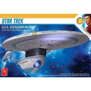 Hobby equipment and supply: AMT 1257 1/1000 U.S.S. Excelsior NX-2000 - Star Trek: The Search for Spock