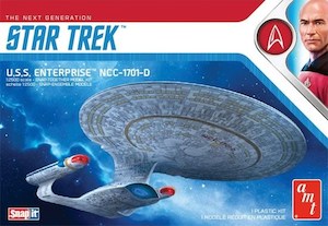 Hobby equipment and supply: AMT 1126 1/2500 Star Trek USS Enterprise-D (SNAP KIT)