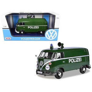 Hobby equipment and supply: Motormax MX-79574 1/24 Volkswagen Type 2 (T1) Delivery Van- Polizei