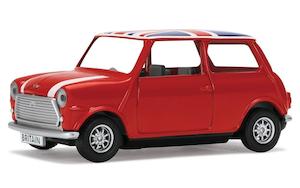 Hobby equipment and supply: Corgi GS82109 1/36 Best of British: Classic Mini - Red w/Union Jack Roof