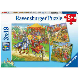 Kids Puzzles: Life Of The Knight - 3x49 Pieces