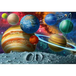 Puzzle By Theme Cartoon: Stepping Into Space - SuperSize - 24 Pieces