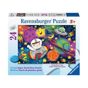 Puzzle By Theme Cartoon: Space Rocket - SuperSize - 24 Pieces