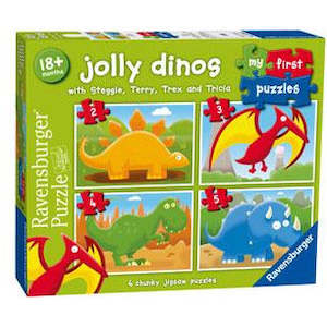 My First Puzzle, Jolly Dinos - 2, 3, 4 & 5 Pieces