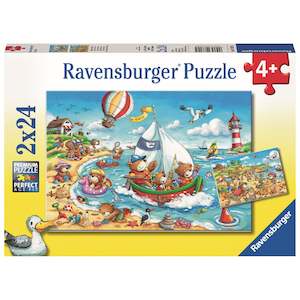 Puzzle By Theme Ocean: Seaside Holiday - 2x24 Pieces