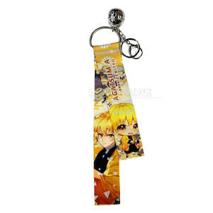 Demon Slayer Chibi Zenitsu Ribbon Keyring