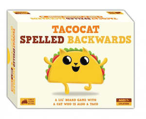 Strategy Games: Tacocat Spelt Backwards Board Game