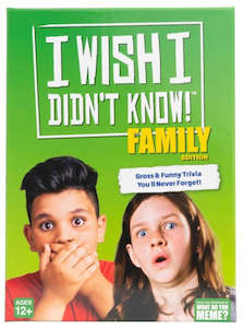 Strategy Games: I Wish I Didn't Know! Family Edition - Card Game