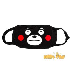 Dimple Teddy Bear Reusable Face Mask - Black