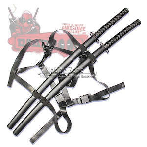 Deadpool Double Twin Katana Sword Set