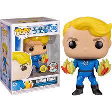 Fantastic Four - Human Torch with Flames Glow Pop! Vinyl Figure