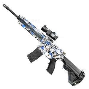 Rifles: [R18+] "Periwinkle" M416 Gel Ball Blaster [ID Check Required]