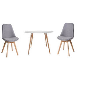 Furniture: Boston 3 Piece 0.8m Dining Set