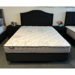 Furniture: Monako Queen Bed in Black