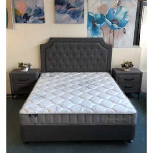 Bella Queen Bed in Grey