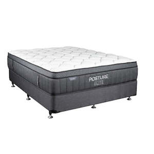 Furniture: Posture Elite Plush Mattress with Bed Base