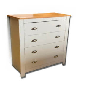 Furniture: Tallboy Oak & White Colour