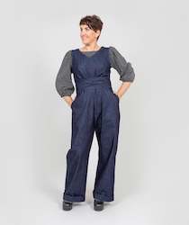 Long Denim Jumpsuit