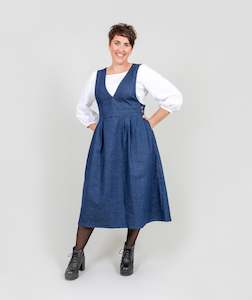 Clothing manufacturing - womens and girls: The Pinny - Raw Denim