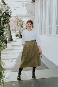 Clothing manufacturing - womens and girls: The Nightingale Skirt - Green