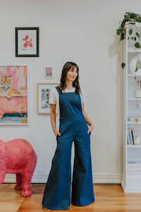 Sass' Overalls in Raw Denim